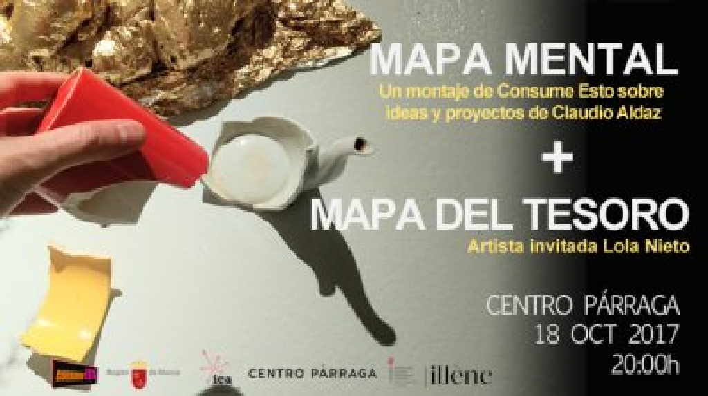 MAPA MENTAL + MAPA DEL TESORO Intervencin de Lola Nieto sobre la obra de Claudio Aldaz